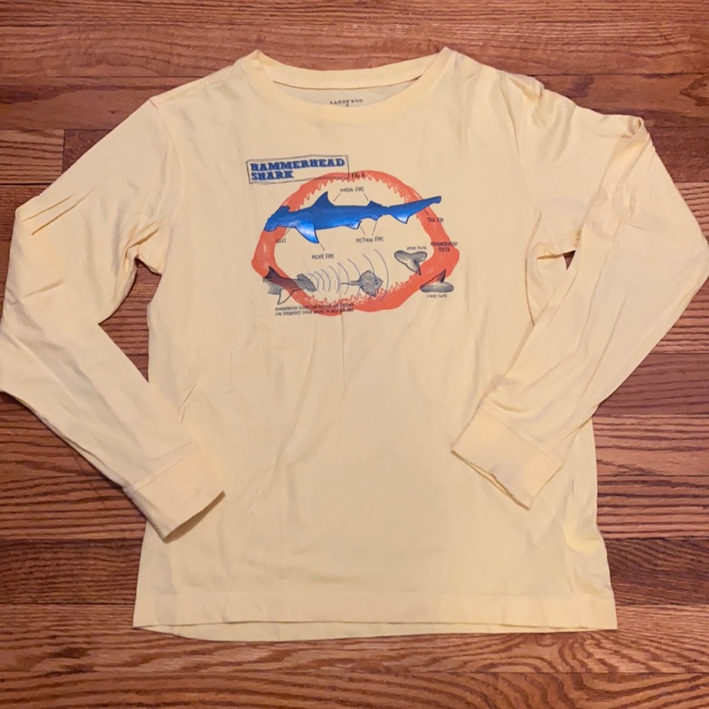 Lands’ End hammerhead shark long sleeve tee